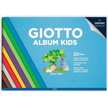 Album Giotto Kids A4 20 Fogli Gr.120 Colorato