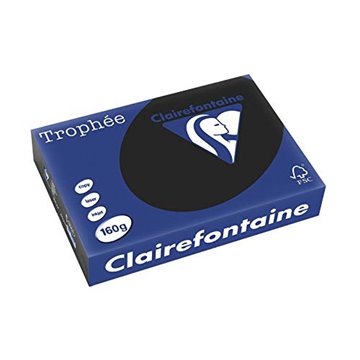 Carta Trophee A4 Gr.160 250ff Nero 1001c