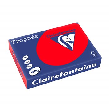 Carta Trophee A4 Gr.160 Rosso Corallo