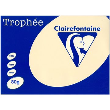 Carta Trophee A4 Gr.80 Crema 500 Fogli