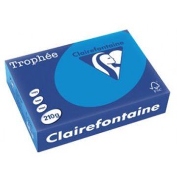 Carta Trophee A4 Gr.210 Blu Intenso