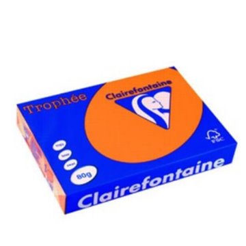 Carta Trophee A4 Gr.80 Arancio Fluo