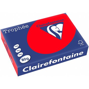 Carta Trophee A4 Gr.80 Rosso Corallo