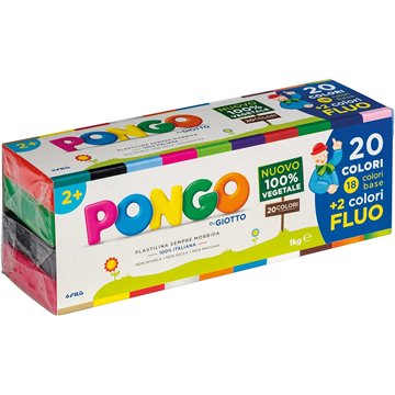 Plastilina Pongo 20 Colori 1 Kg 601000