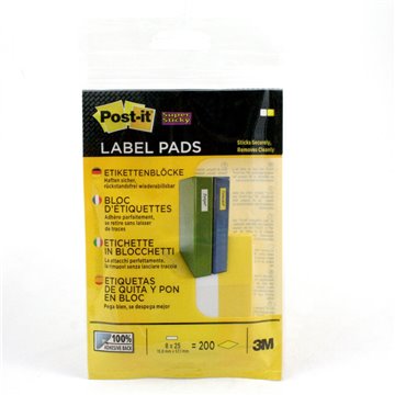 Post-it Label Pads 2900-wyeu 15,8x57,1