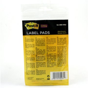 Post-it Label Pads 2900-wyeu 15,8x57,1