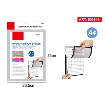 Adesivo Display Magnetico Formato A4 Rimovibile 603949