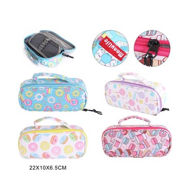 Astuccio Zip Tema Dolci Colorati 614832 22x10x6