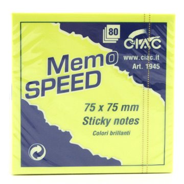 Memo Speed Ciac Colorato 75x75 Pz.6