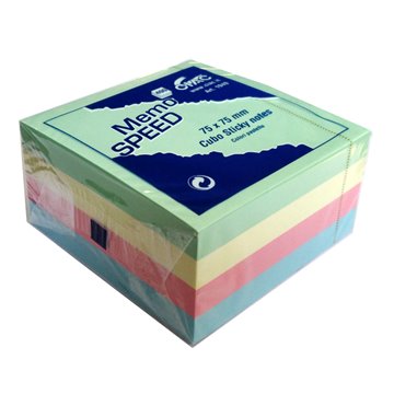 Cubo Memo Speed Ciac Fluo 75x75 Colori Pastello