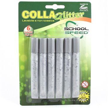 Colla Glitter Ciac Pz.6 Argento Ml 10