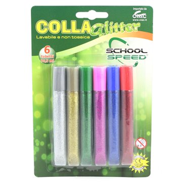 Colla Glitter Ciac Pz.6 Ass Ml 10,5