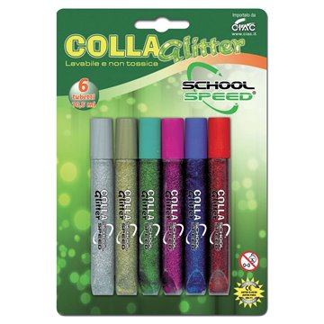 Colla Glitter Ciac Pz.6 Ass Ml 10,5