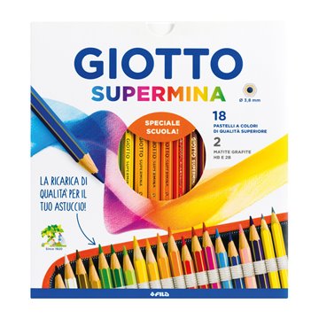 Pastelli Giotto Supermina 18+2 236300