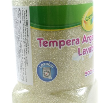 Tempera Glitter Argento Ml.500