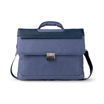 Borsa Monovano In Tela Ed Ecopelle Blu 9211st32