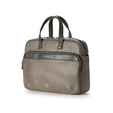 Borsa Portacomputer Slim 2 Manici Verde In Tela Cerata Antipioggia 9216hk24