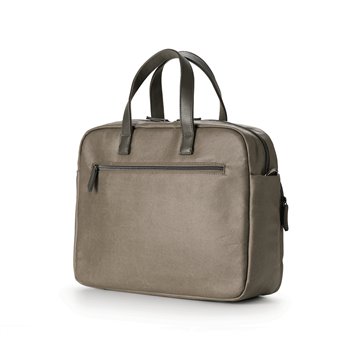 Borsa Portacomputer Slim 2 Manici Verde In Tela Cerata Antipioggia 9216hk24