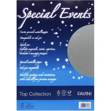 Fogli A4 Special Events Ff.20 Gr.120 Silver A69u154