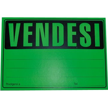 Cartelli Vendesi Fluorescenti 23x33cm 10967