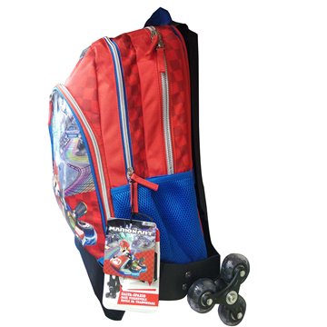 Zaino Organizzato Con Trolley Staccabile New Mariokart 67619