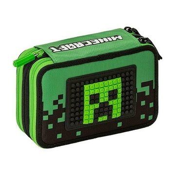 Astuccio Corredo Minecraft 2022/2023 3 Zip Con Pixels Minecraft C/penna Frixion