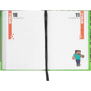 Diario 12 Mesi Minecraft Standard Green