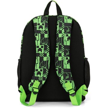 Zaino Organizzato Minecraft 2024 Verde - 32x43hx23, 31 L