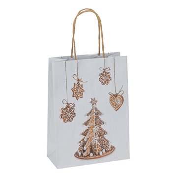 Shopper Cookies 26x11x37 085314 Natalizio Natale Bianco