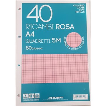 Ricambi A4 5mm 40ff Rosa 6511