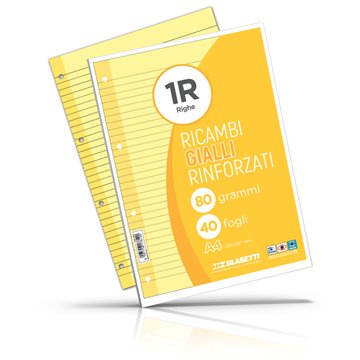 Ricambi Rinforzati A4 Ff.40 Gr.80 1r Giallo