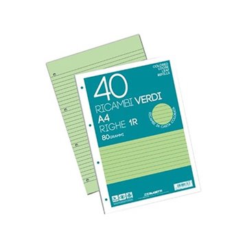 Ricambi Rinforzati A4 Ff.40 Gr.80 1r Verde