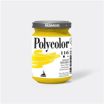 Vasetto Polycolor Maimeri 140ml Giallo Primario M1220116