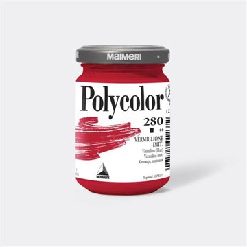 Vasetto Polycolor Maimeri 140ml Vermiglione M1220280