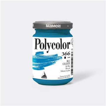 Vasetto Polycolor Maimeri 140ml Celeste M1220366