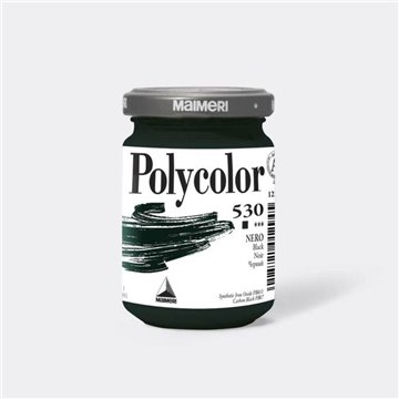 Vasetto Polycolor Maimeri 140ml Nero M1220530