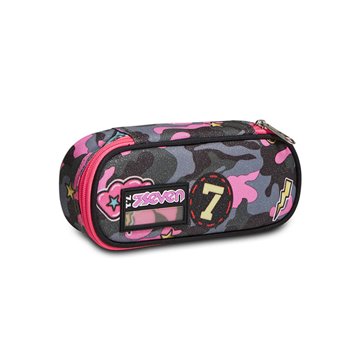 Bustina Round Plus Seven Camoulove Girl Portapenne