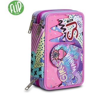 Astuccio 3 Zip Sj Gang Have Fun Girl