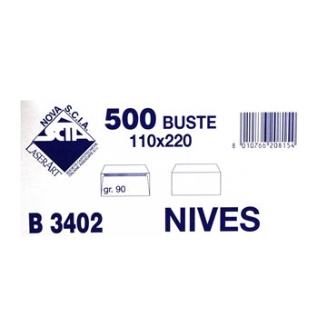 Buste Nives 11x22 Gr.90 Sf Pz.500