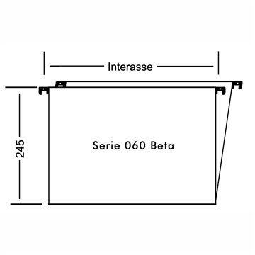 Cartelle Cassetto Avana Interasse 39 Fondo V 060/390beta