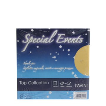 Buste Special Events Top Collection 17x17 Gr.120 Pz.5+5 Gold Buste E Biglietti