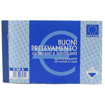 Buoni Prelevamento Carburanti E Lubrificanti Autocopiante 2 Copie 50 Moduli