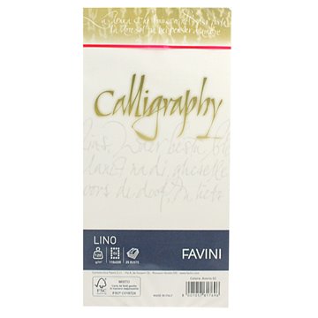 Buste Calligraphy Lino 11x22 Gr.120 Pz.25 Avorio 02 A57q514