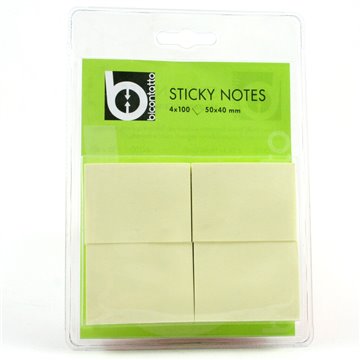 Blister 4 Sticky Notes 50x40 Memo Adesivi