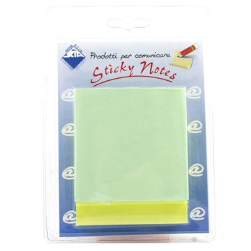 Blister 2 Sticky Notes Giallo/verde 75x75