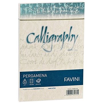 Buste Calligraphy Pergamena 12x18 Pz.25 Gr.90 Sabbia 02 A57u207