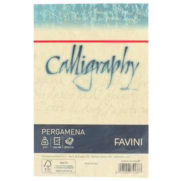 Buste Calligraphy Pergamena 12x18 Pz.25 Gr.90 Crema 05 A572207