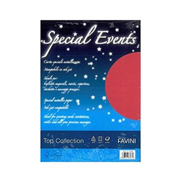 Fogli A4 Special Events Rosso Ff.20 Gr.120 08 A69c154