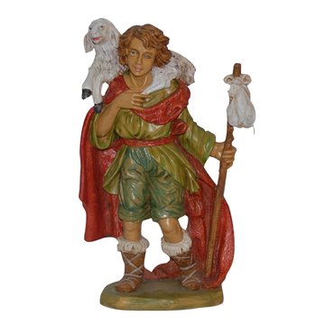 Figura Pastore Con Pecora In Spalla Cm.30 Nl-tl