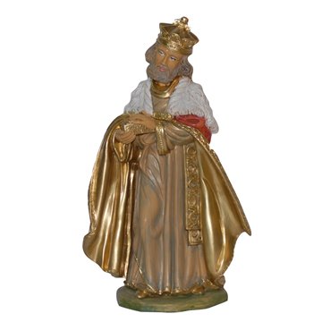 Figura Re Magio Bianco Cm.30 Presepe Natale